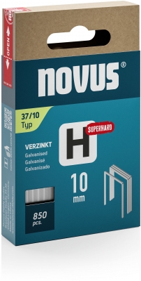 Capse Novus sarma subtire, H tip 37, super rezistente 10 mm, 850 buc/cutie